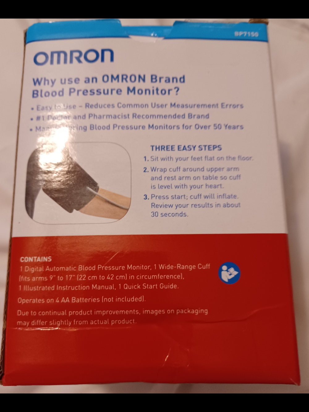 Omron Blood Pressure Monitor 3 Series Upper Arm - Picture 3 of 5